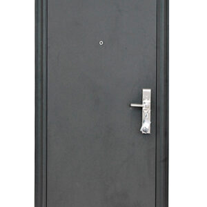 Puerta BUNKER de seguridad Multianclaje lisa color negra 2050x960x90 mm